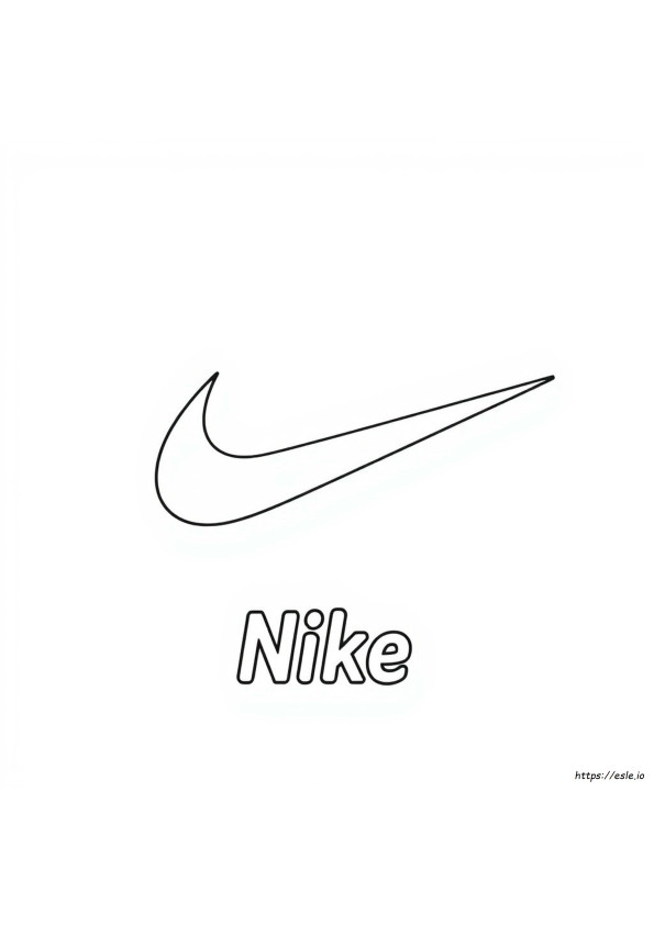Nike Swoosh Kleurplaat