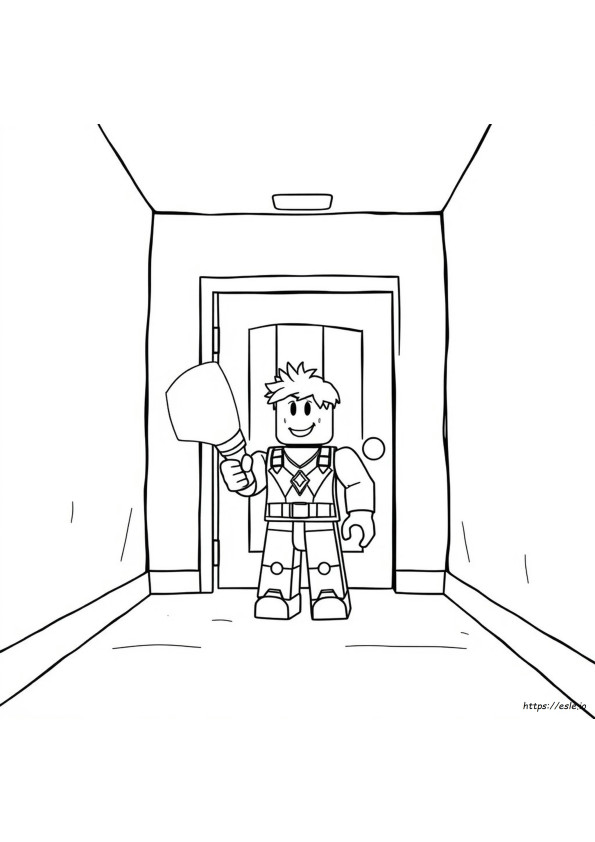 Coloriages Roblox Doors Seek
