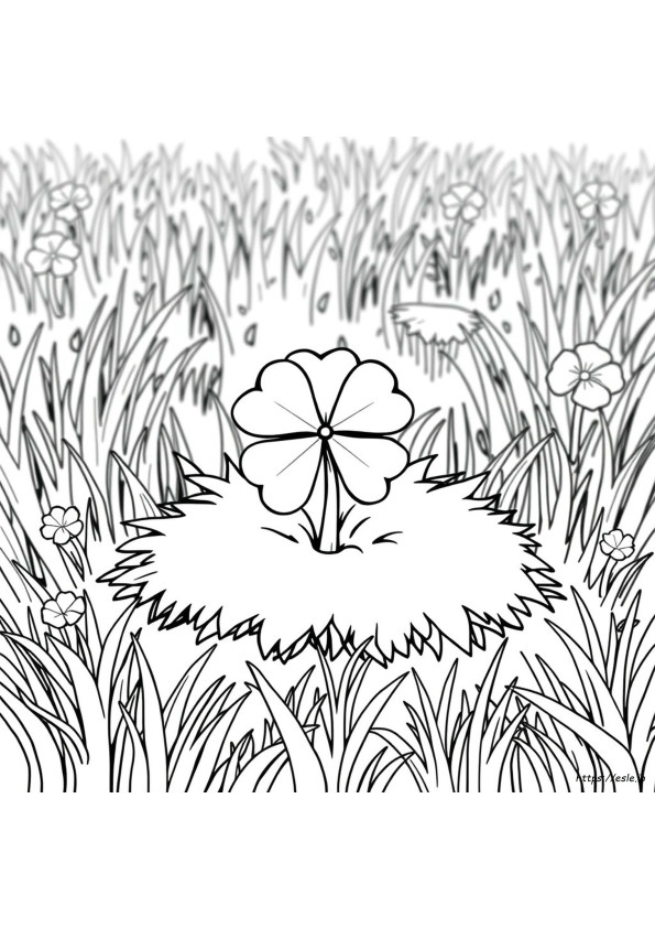 Coloriages Trèfles À Imprimer