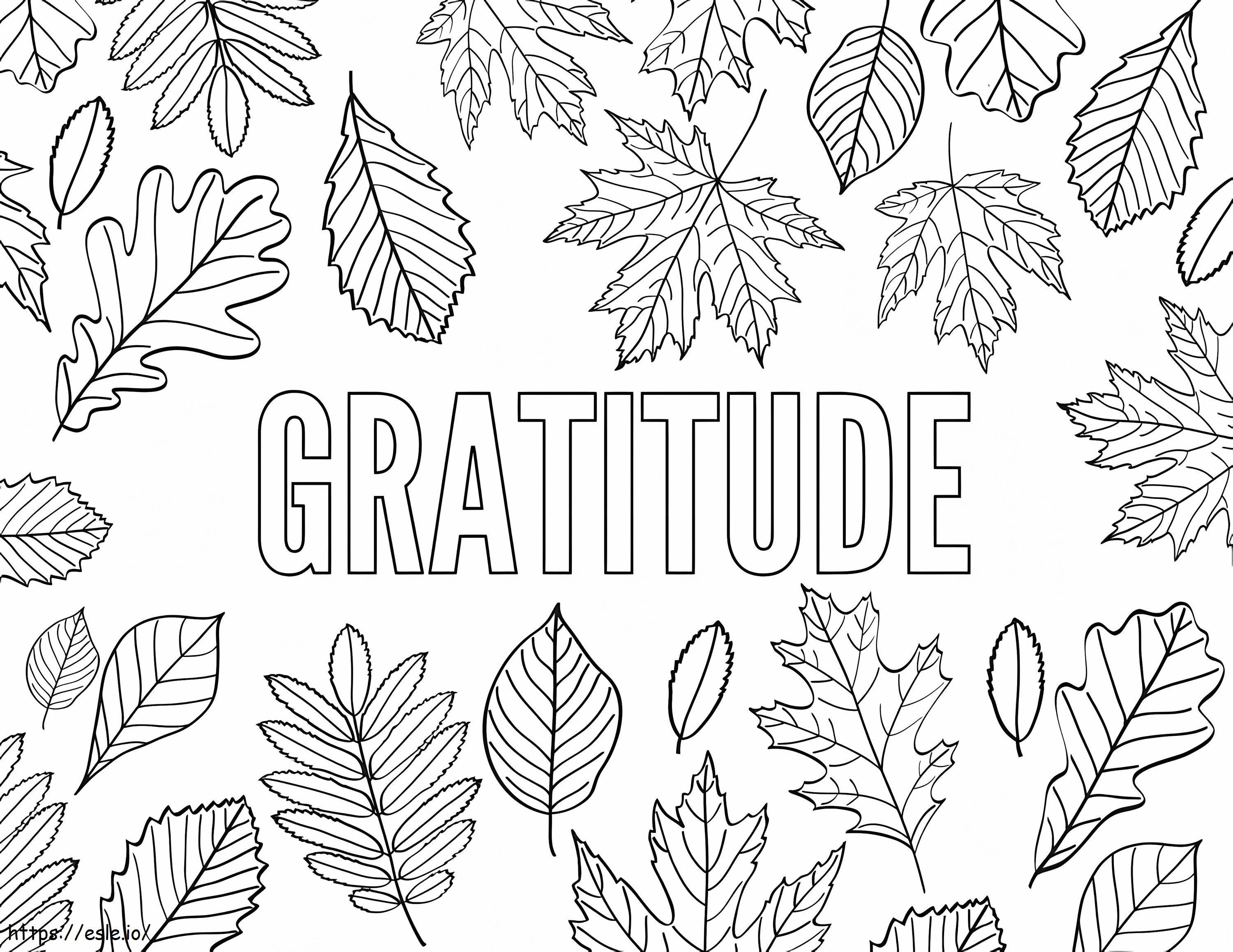 Gratitude Printable coloring page
