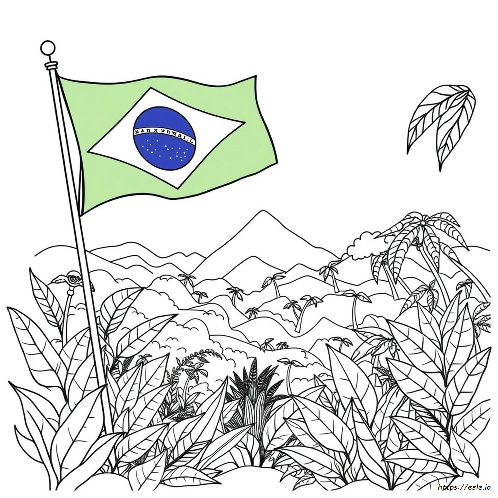 Printbare Brazilië Kleurplaten kleurplaat