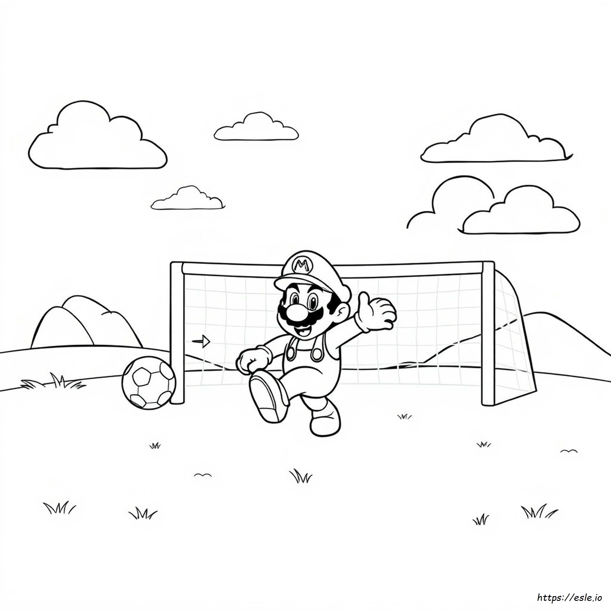 Mario Voetbal Kleurplaten kleurplaat