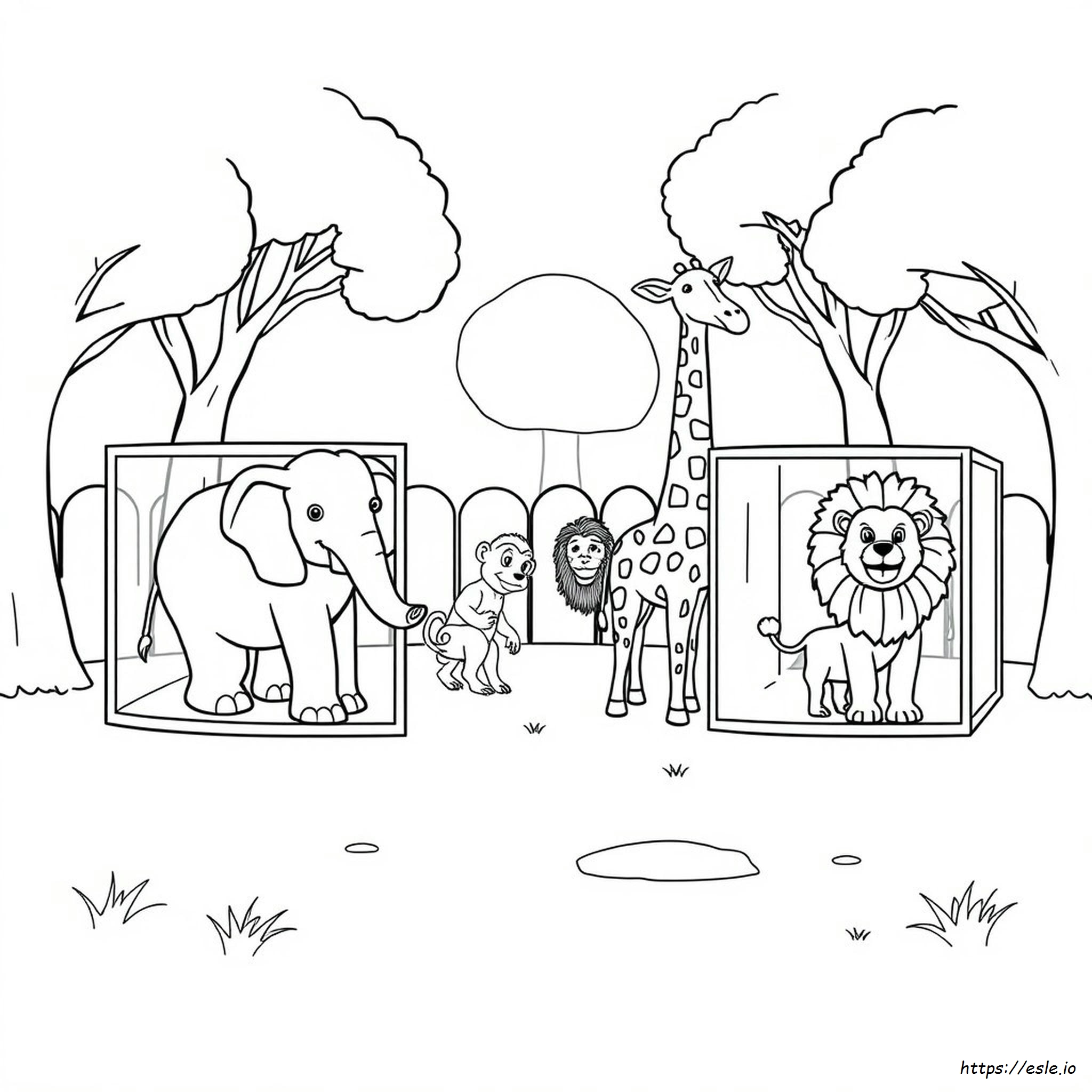 Coloriage Zoo