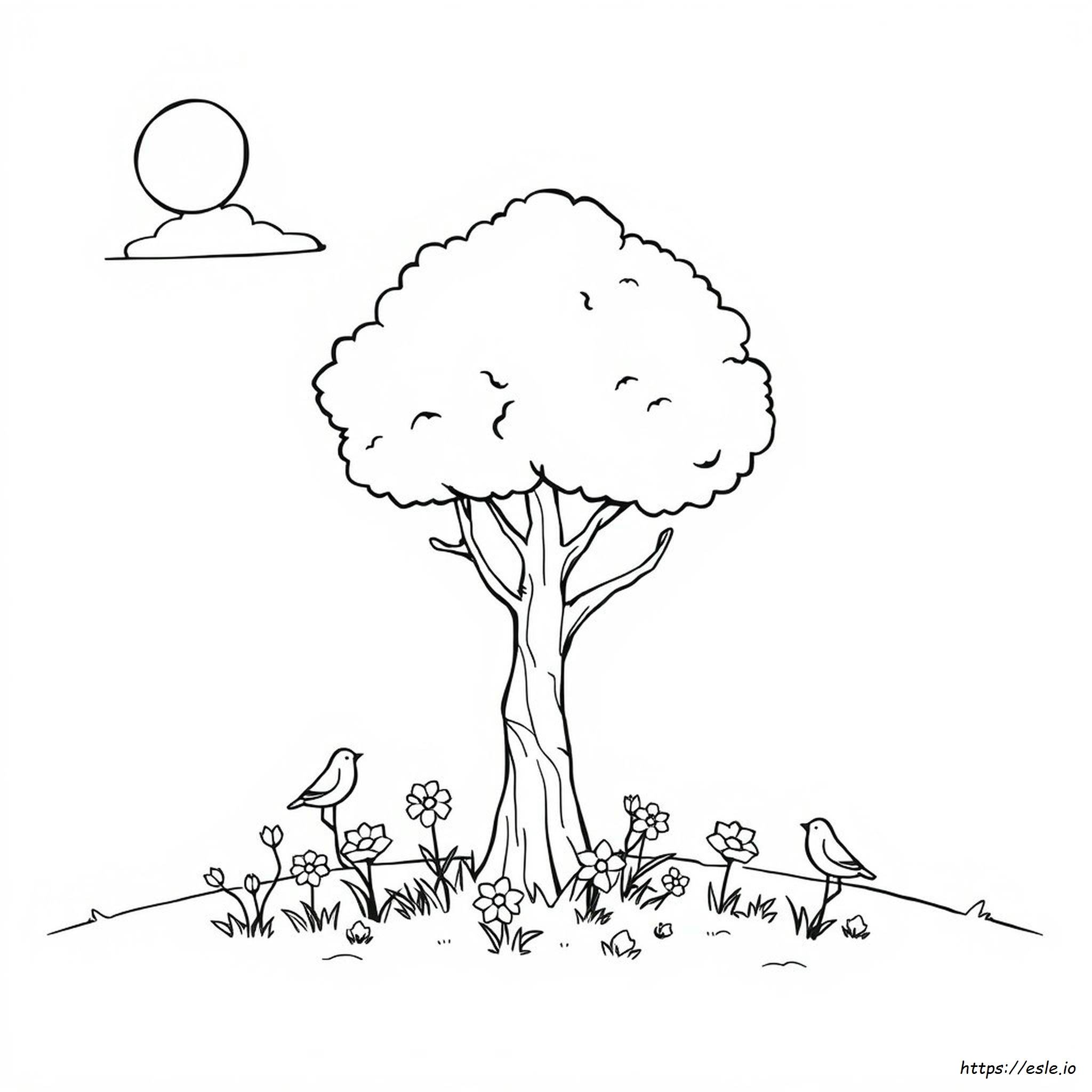 Printable Easy Nature Coloring Pages