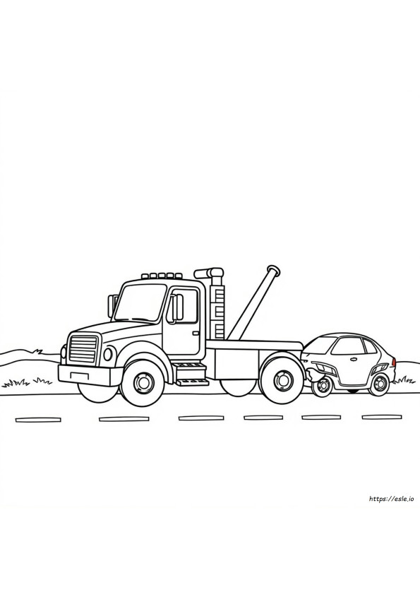 Carro Attrezzi Da Colorare