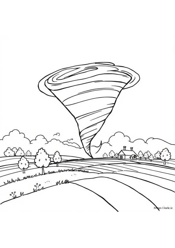 Tornado Ausmalbilder