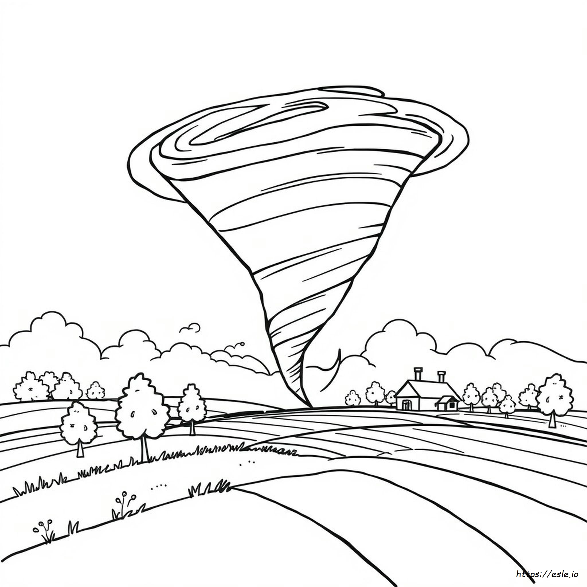 Tornado Coloring Pictures