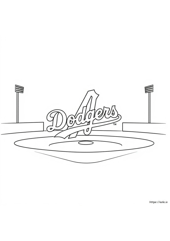 Kolorowanka Z Logo Dodgers