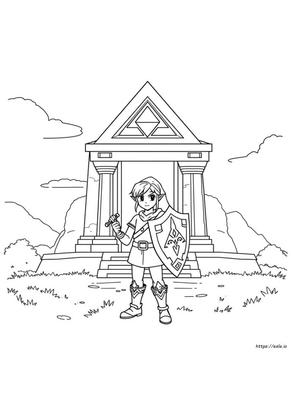 Libro Para Colorear De La Leyenda De Zelda