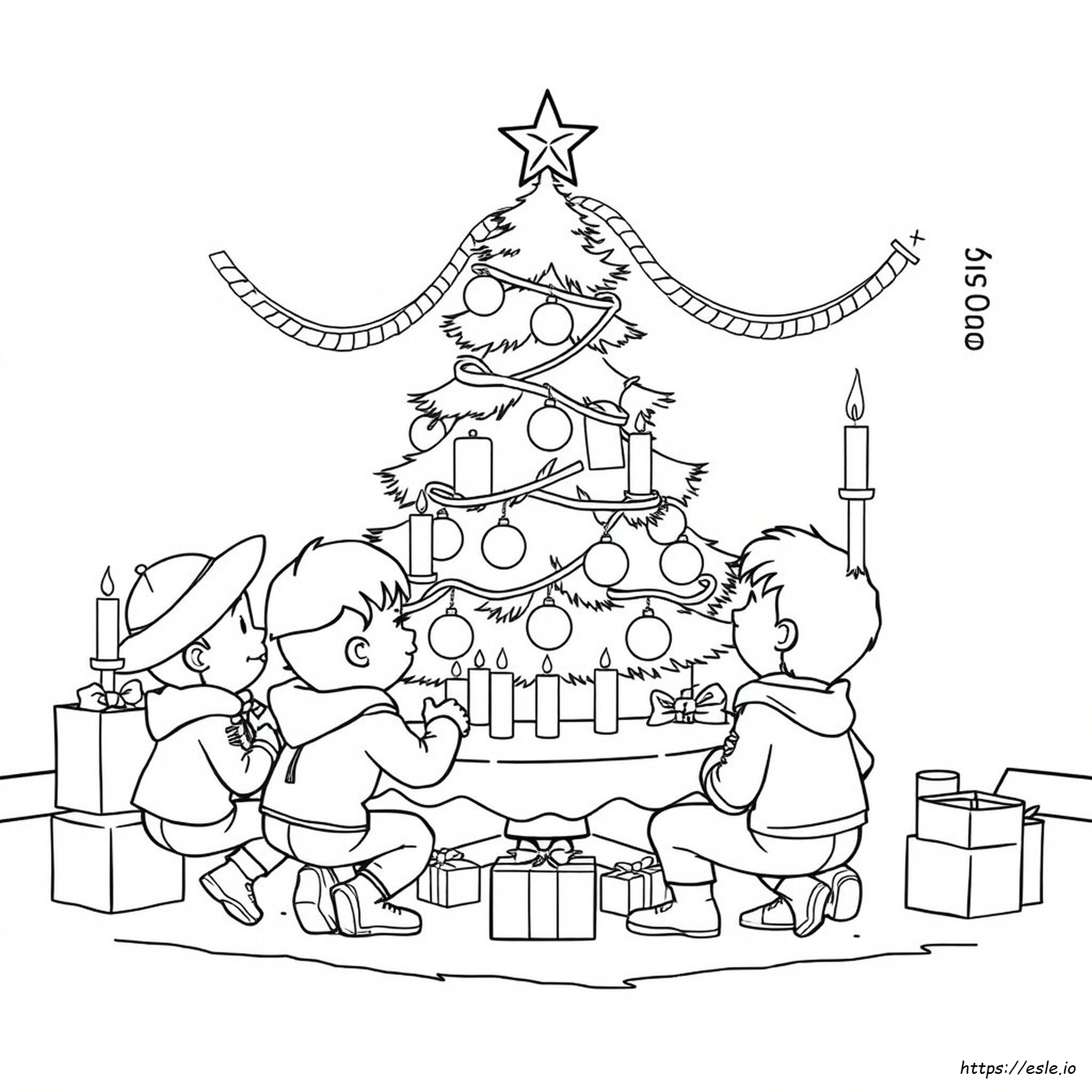 Kerst Kleurplaten Voor Welpen kleurplaat