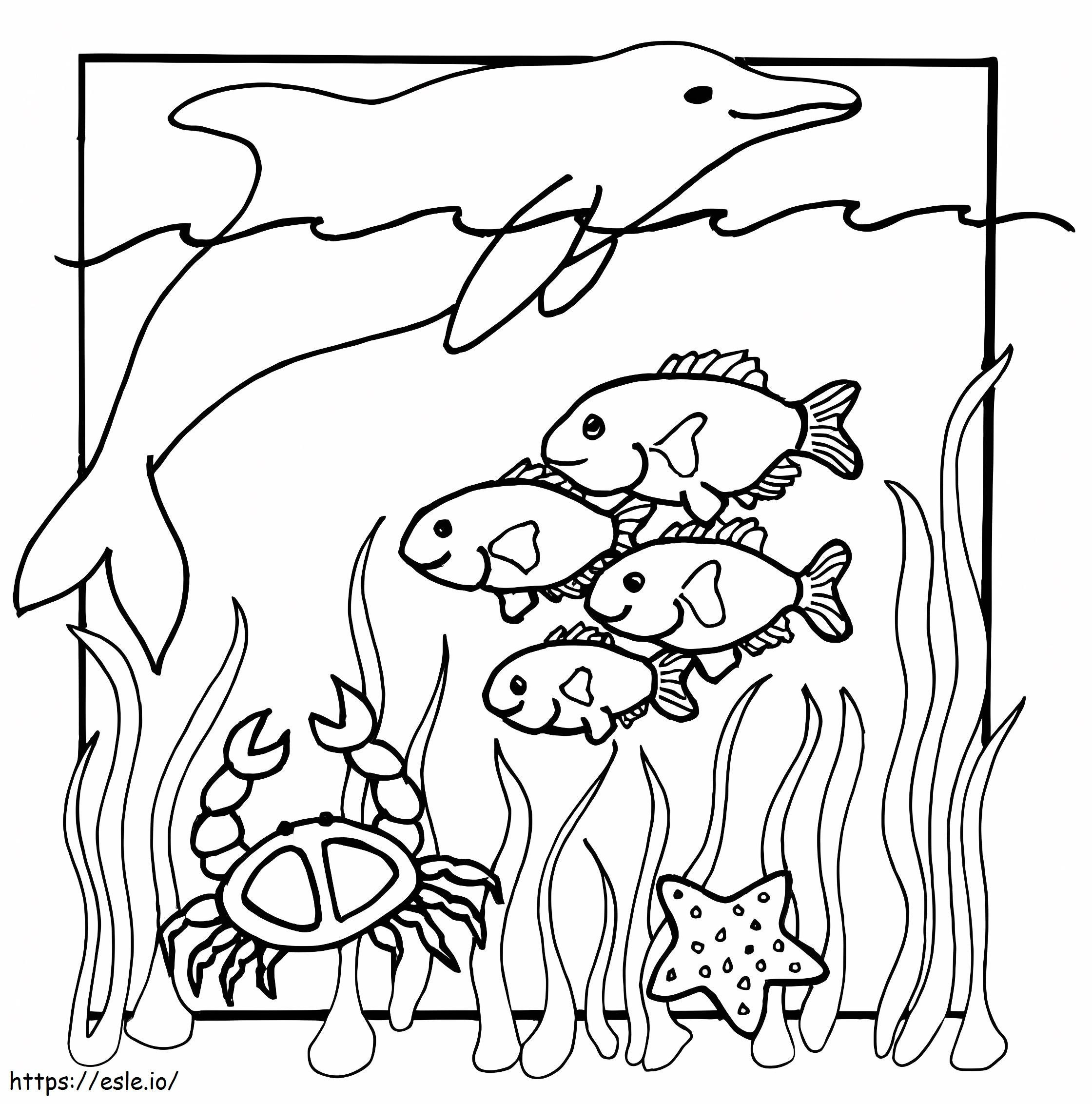 Under The Ocean coloring page