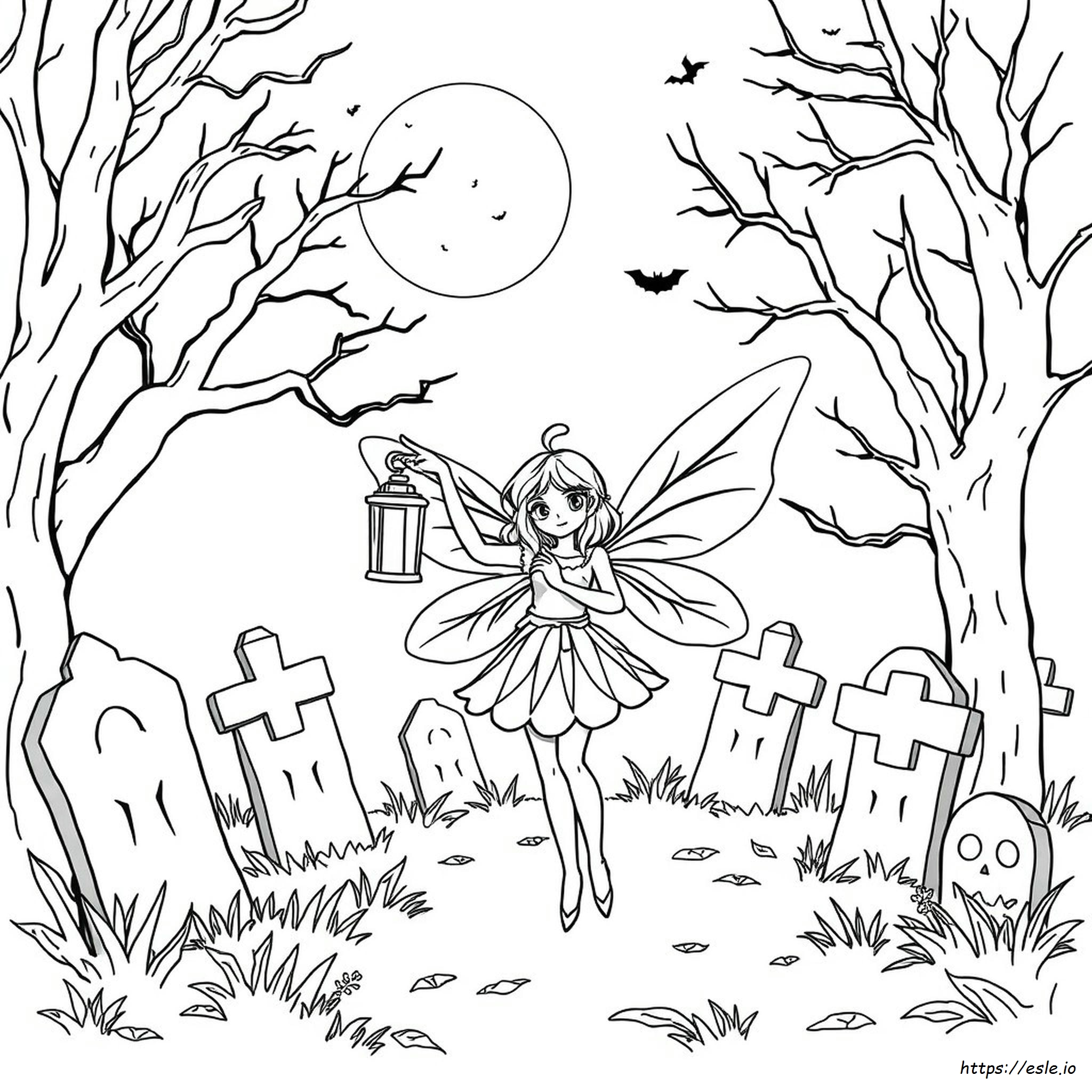 Halloween Fee Ausmalbilder