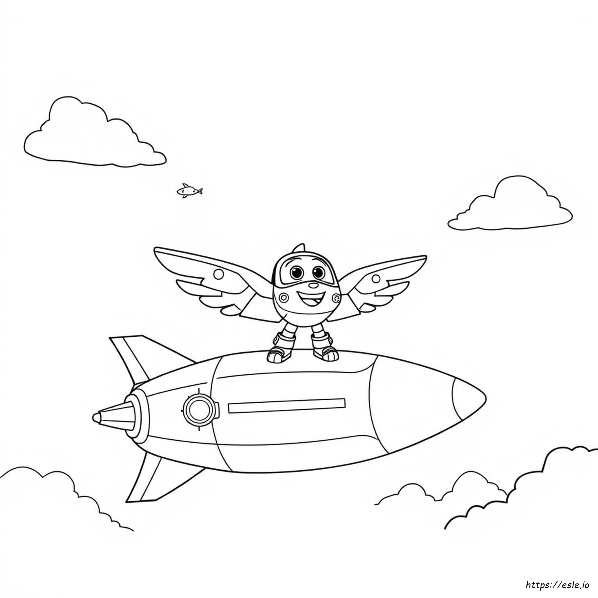 Donnie Super Wings Kleurplaten kleurplaat