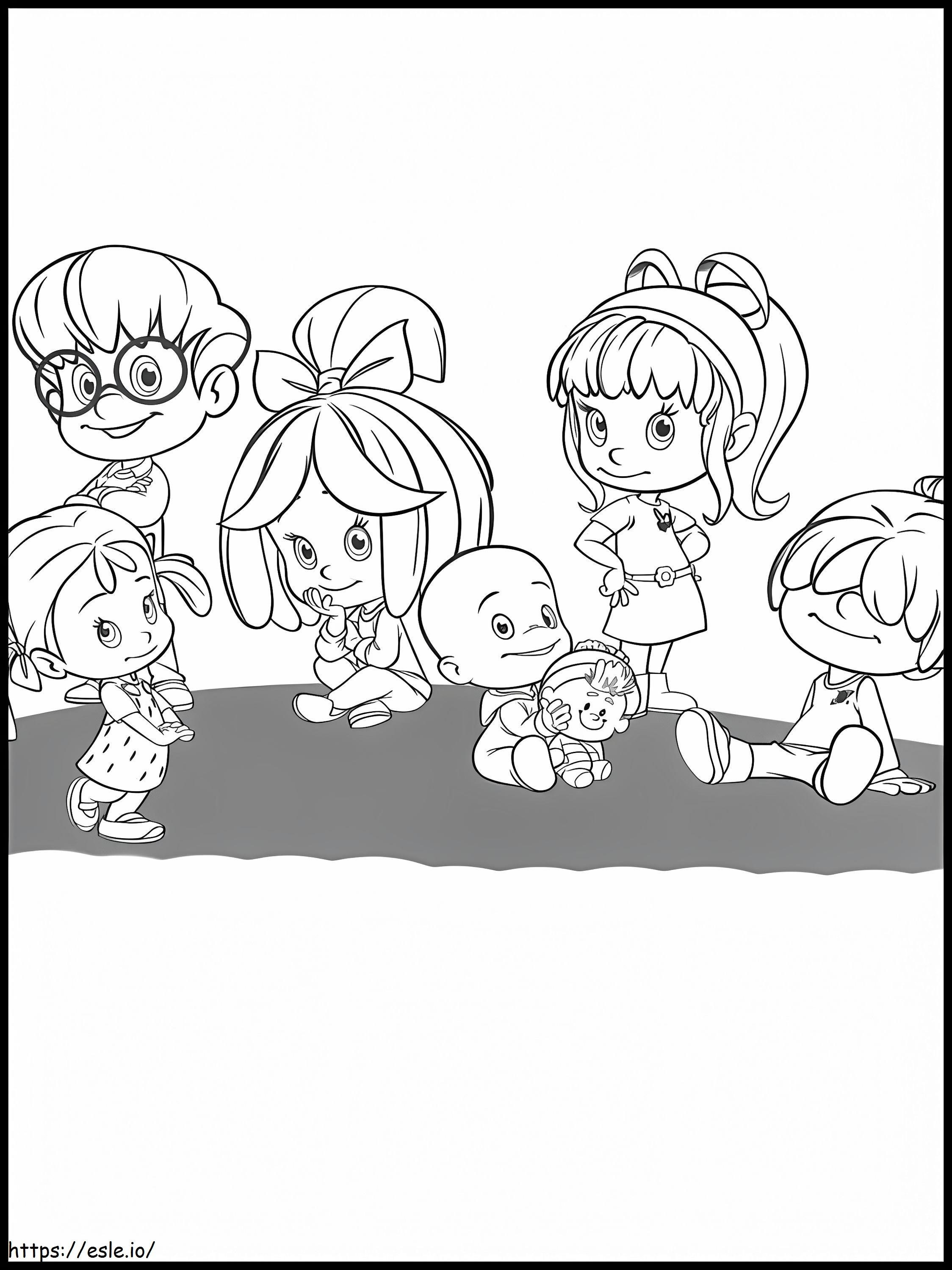 Cleo And Cuquin Characters coloring page