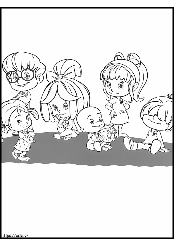 Cleo And Cuquin Characters coloring page