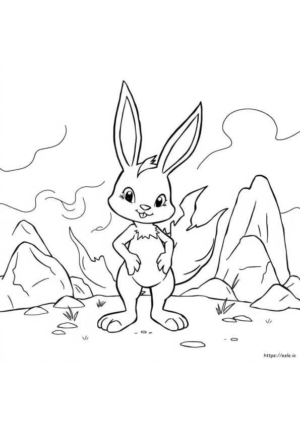 Scorbunny Színező