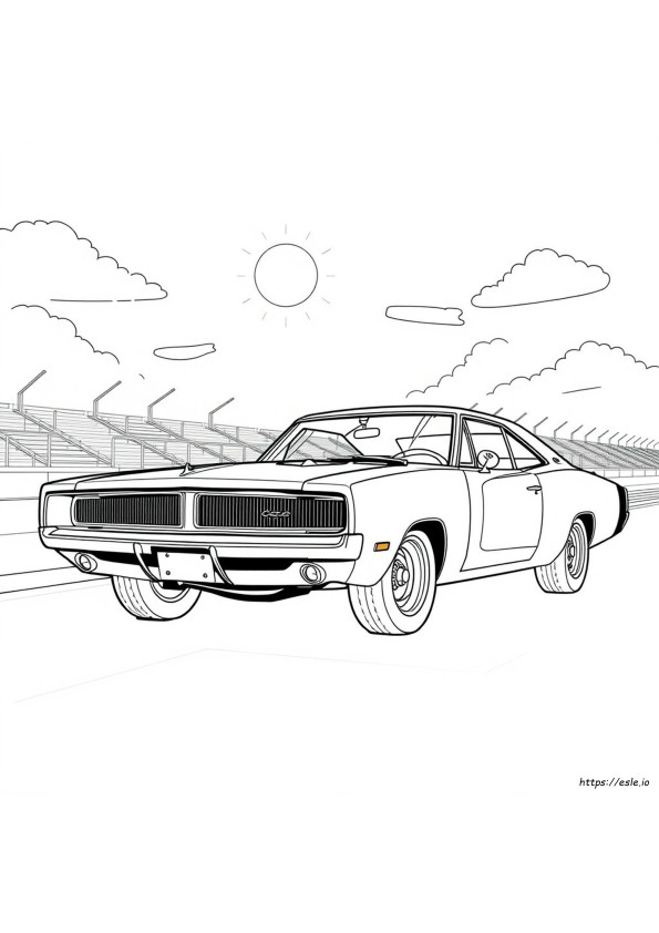 Coloriages Dodge Charger 1969