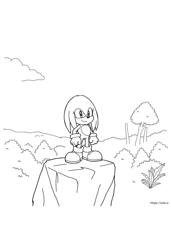 ナックルズの塗り絵 無料