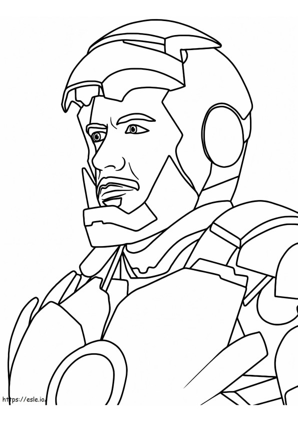 Tony Stark Is Iron Man coloring page