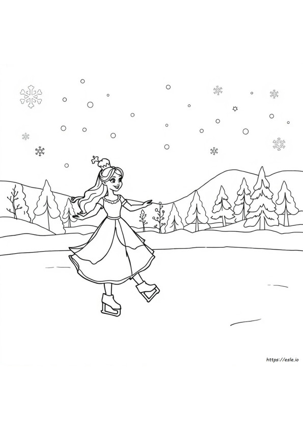 Disney Prinsessa Talvi Värityskuvat