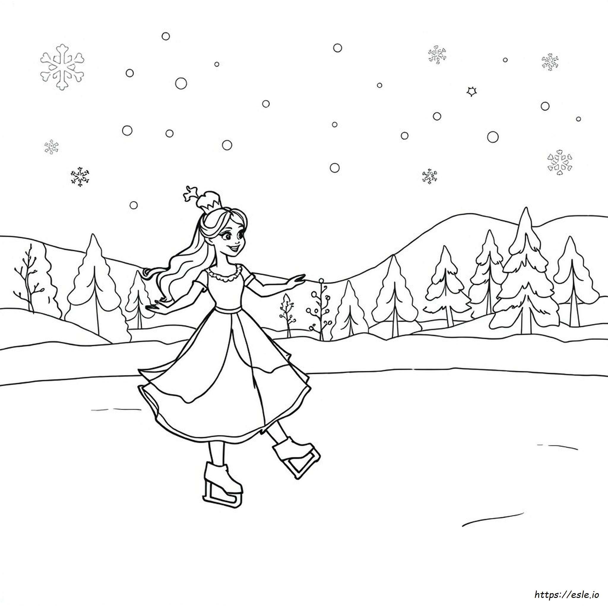 Disney Prinsessa Talvi Värityskuvat
