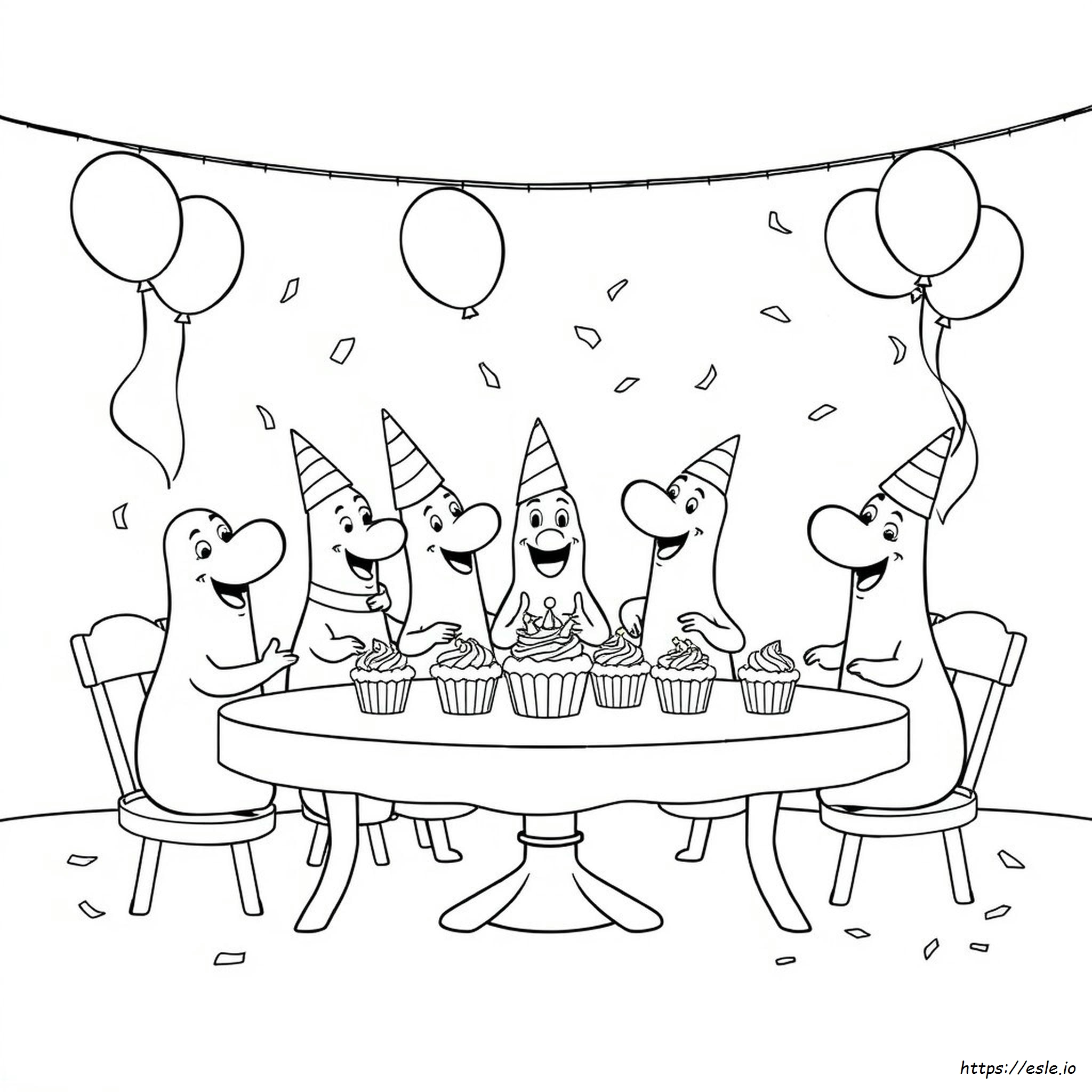 Sausage Party Kleurboek Pagina's kleurplaat