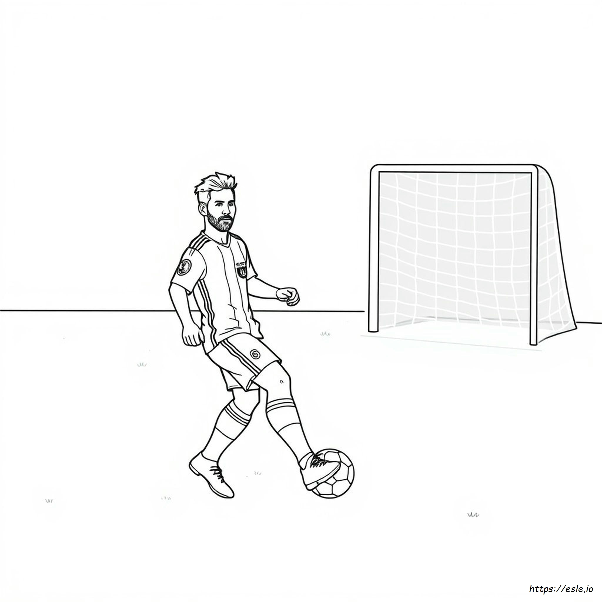 Messi Kleurplaten 2021 kleurplaat