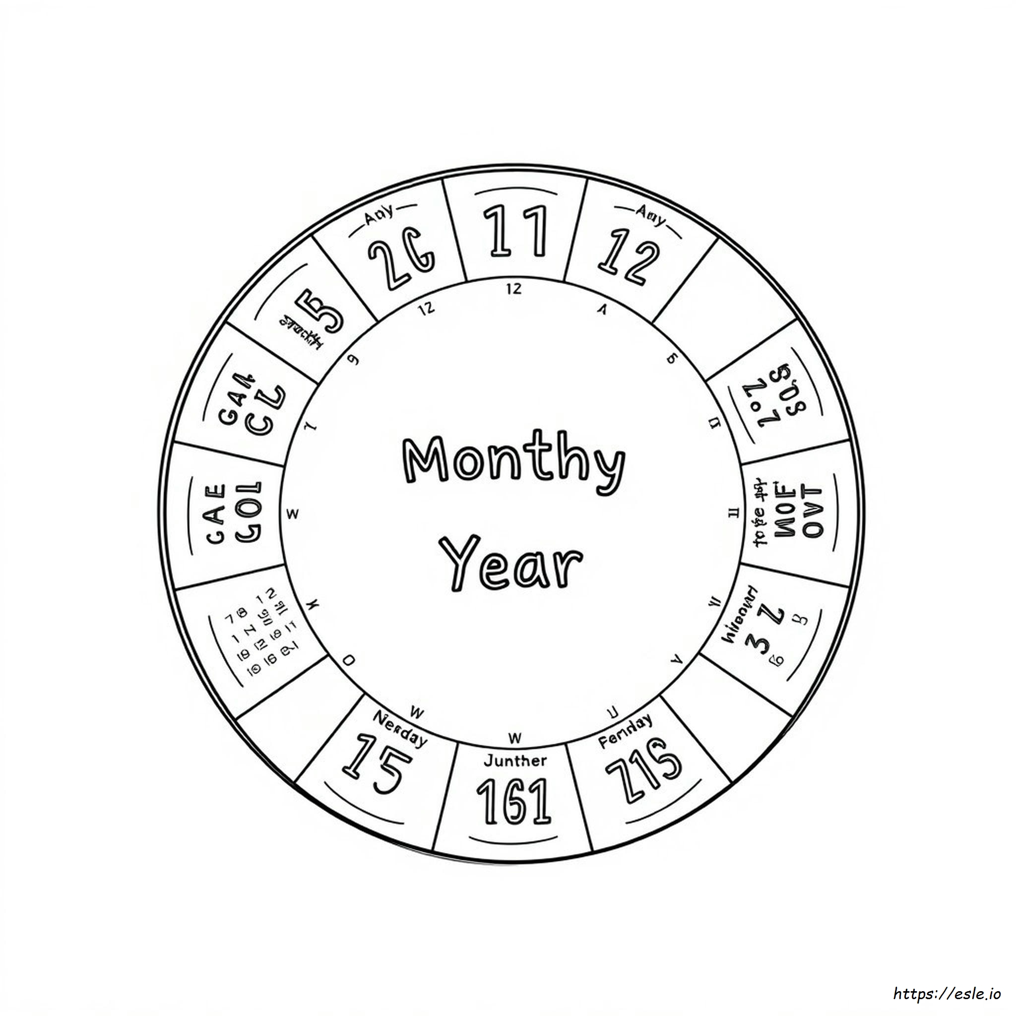 Meses Do Ano Para Colorir