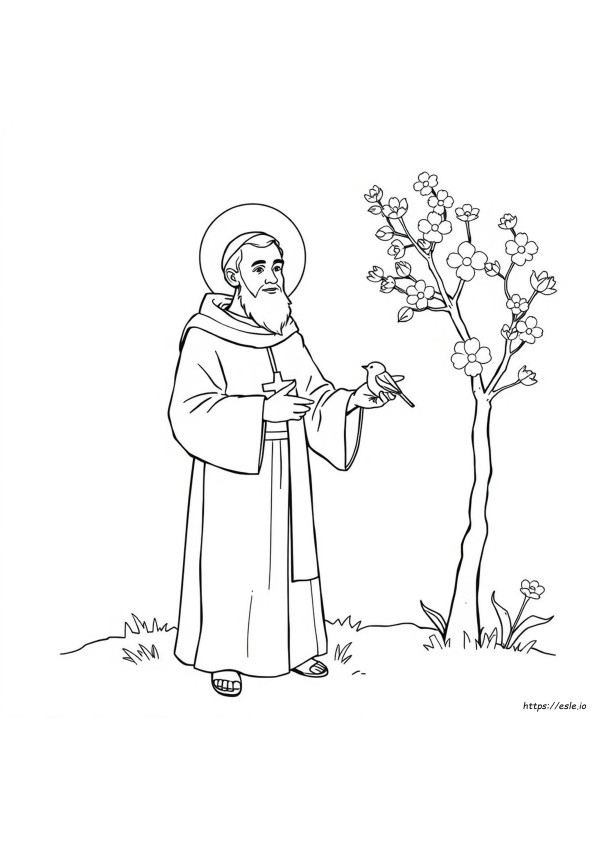 Kolorowanka Ze Świętym Franciszkiem
