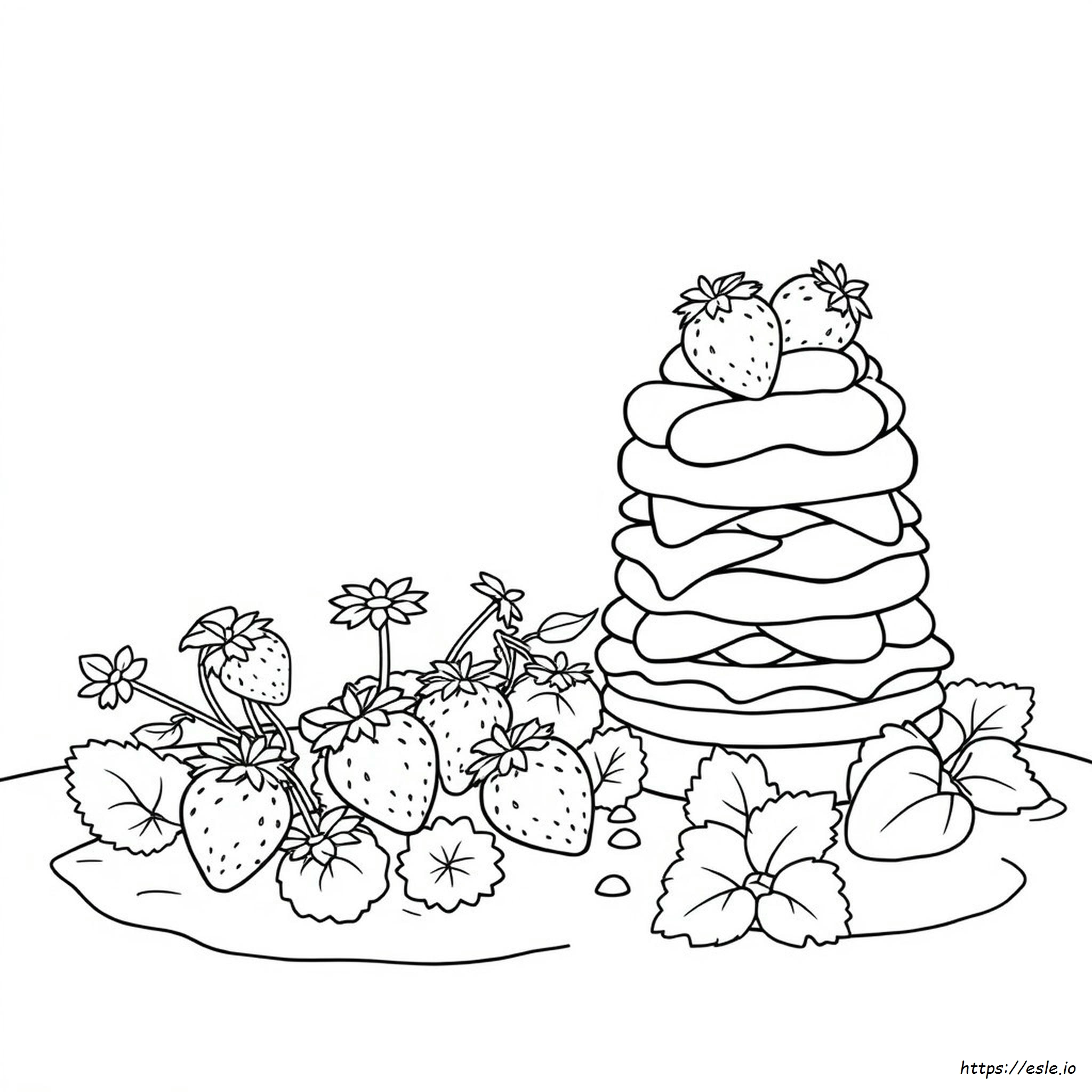 Orange Strawberry Shortcake Coloring Pages