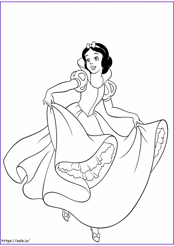 Amazing Snow White coloring page