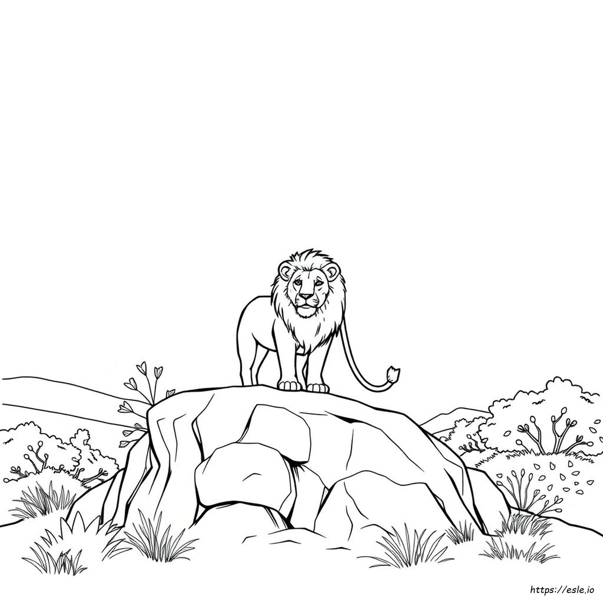 Adult Lion Coloring Pages