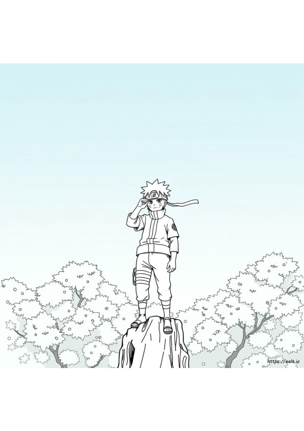 Pagini De Colorat Cu Naruto