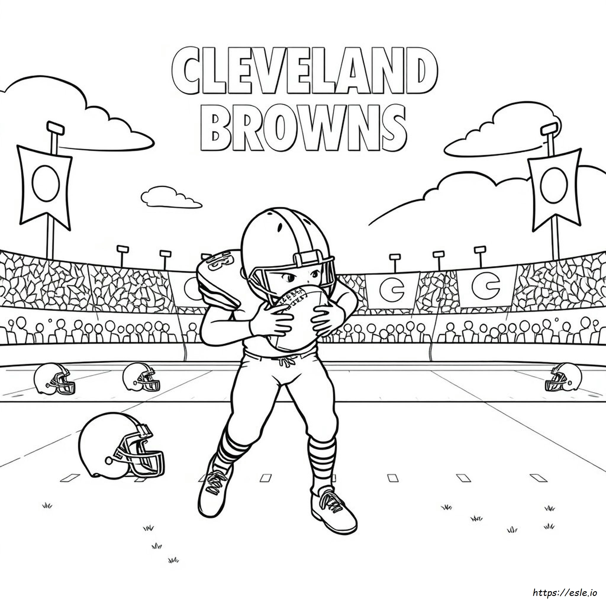 Cleveland Browns Kleurboek kleurplaat