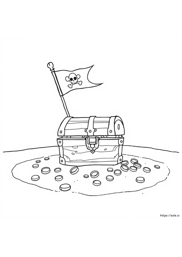 Schatzkiste Ausmalbilder