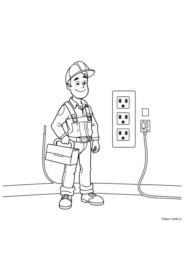 Elektriciteitsveiligheid Kleurplaat