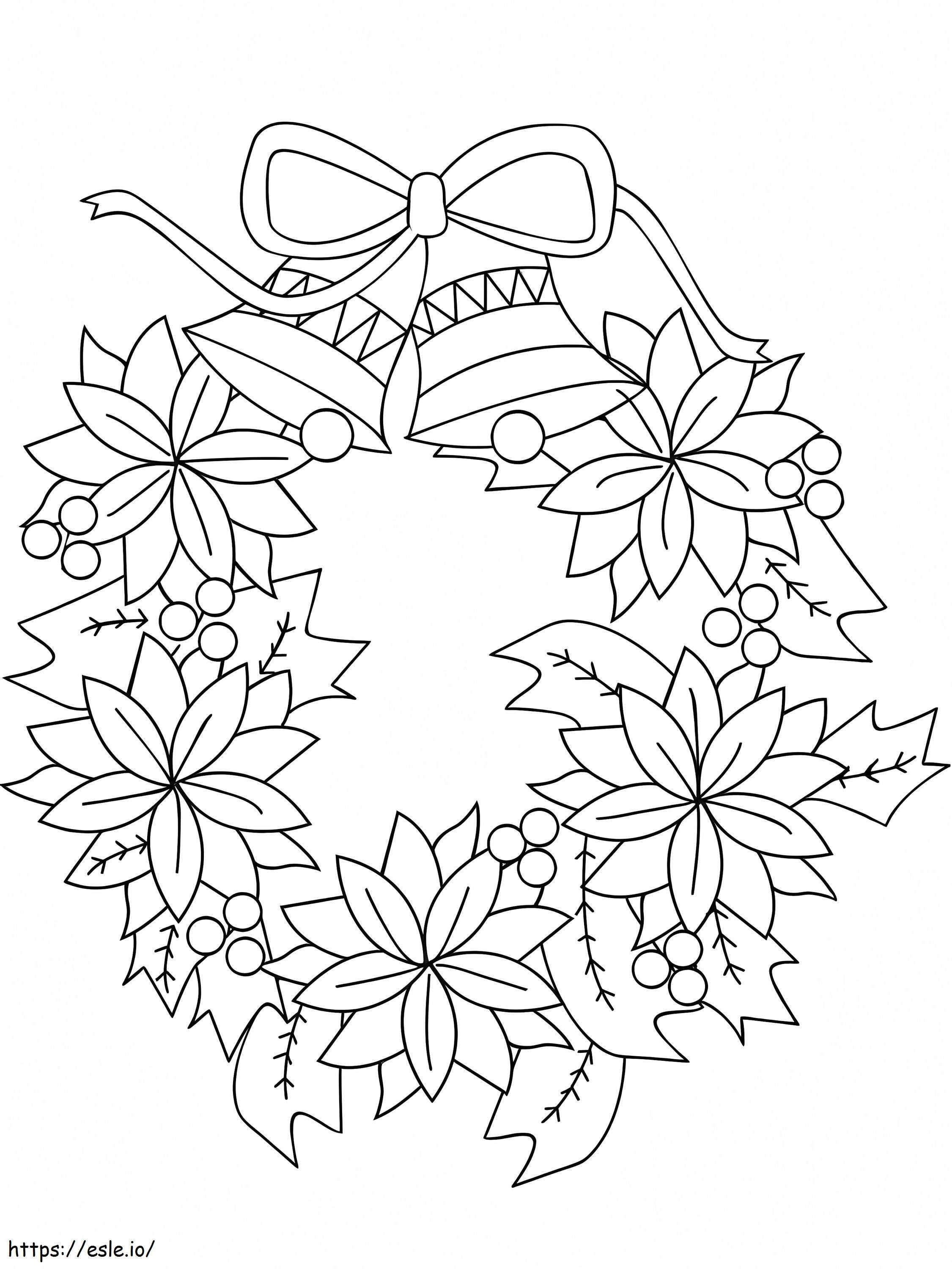 Coloriage Guirlande de Noël à imprimer dessin