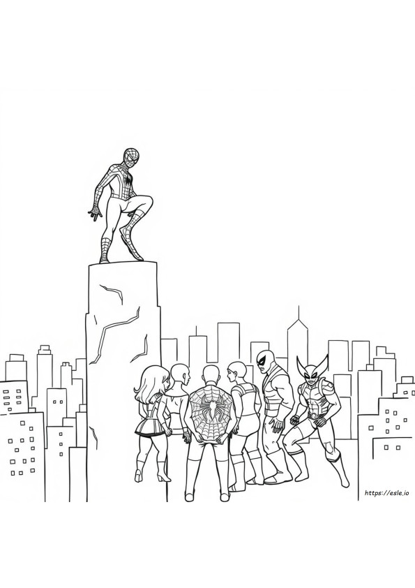 Kolorowanki Do Druku Spidey I Przyjaciele
