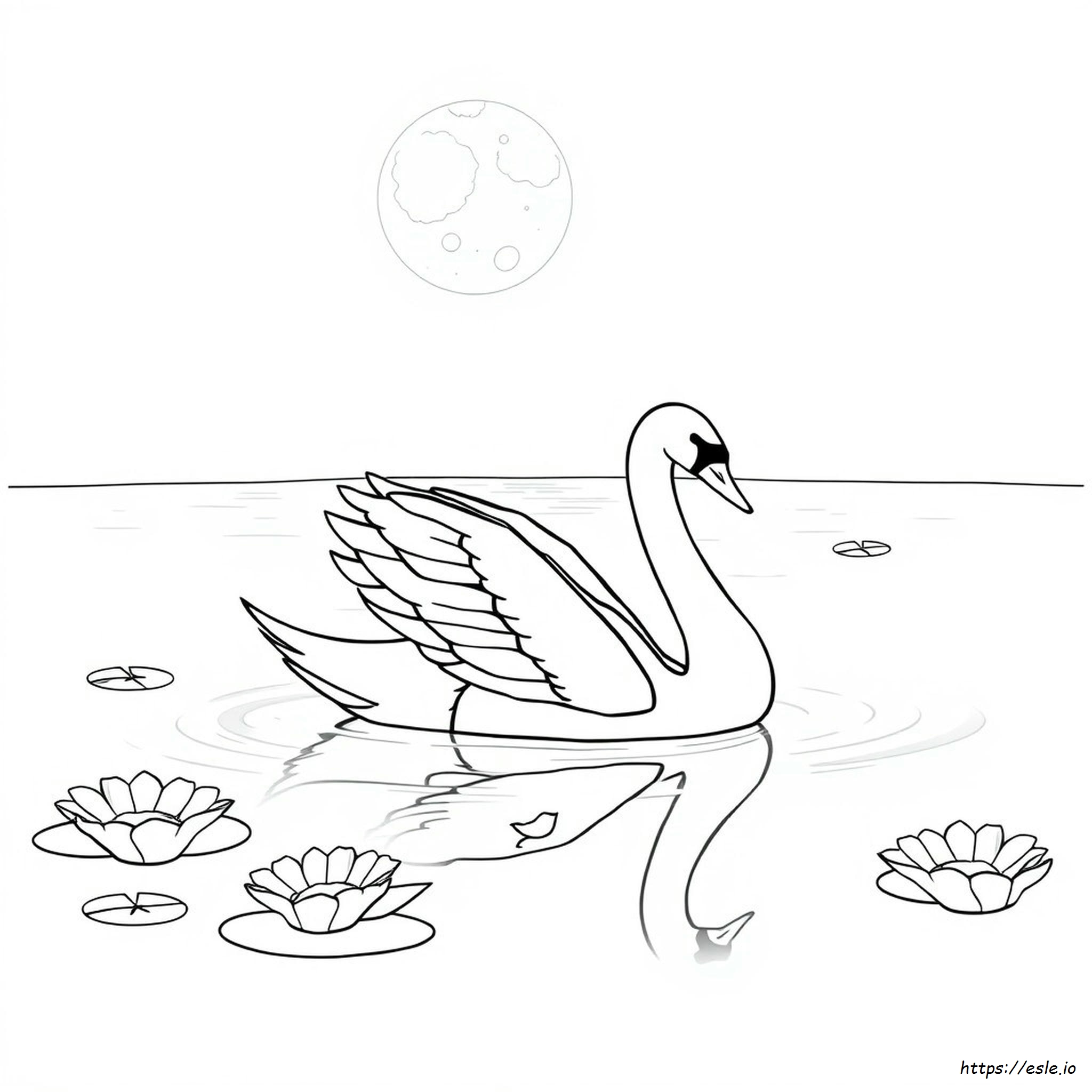 Swan Lake Coloring Page