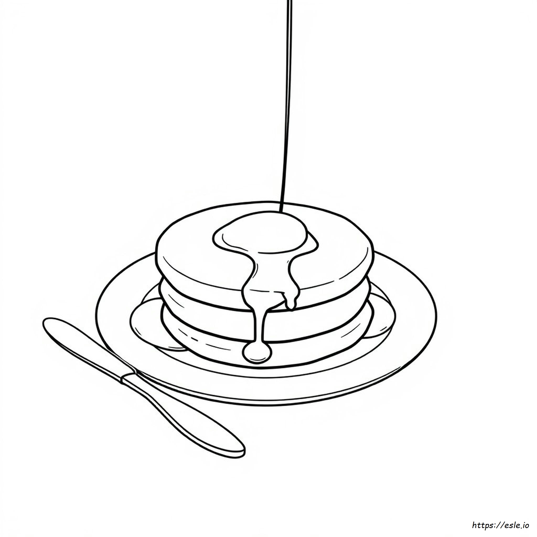 Pancake Colouring Pages