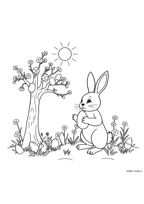 La Historia De Pascua Para Colorear