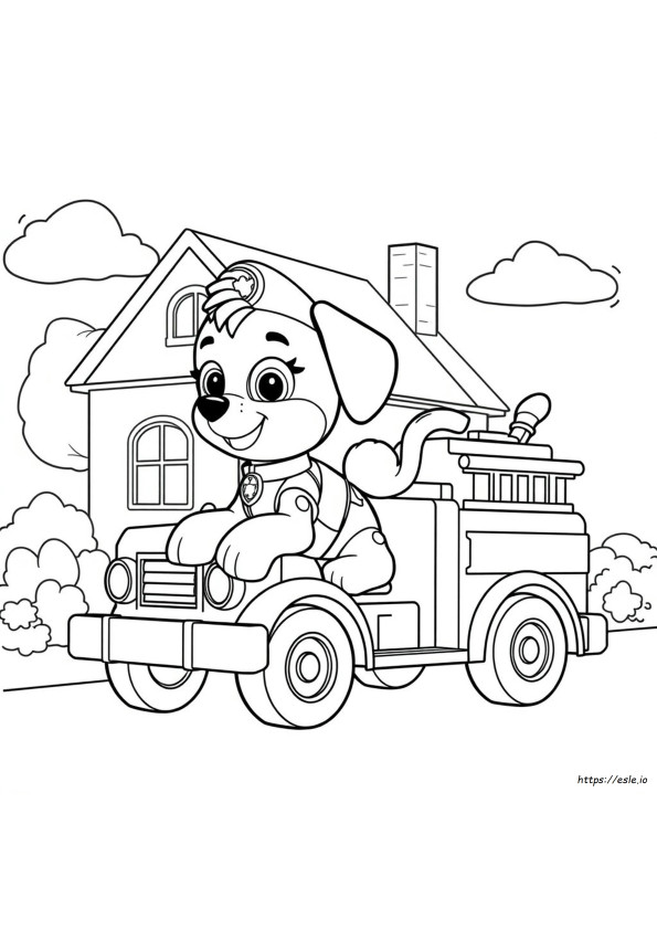 Skye Paw Patrol Boyama