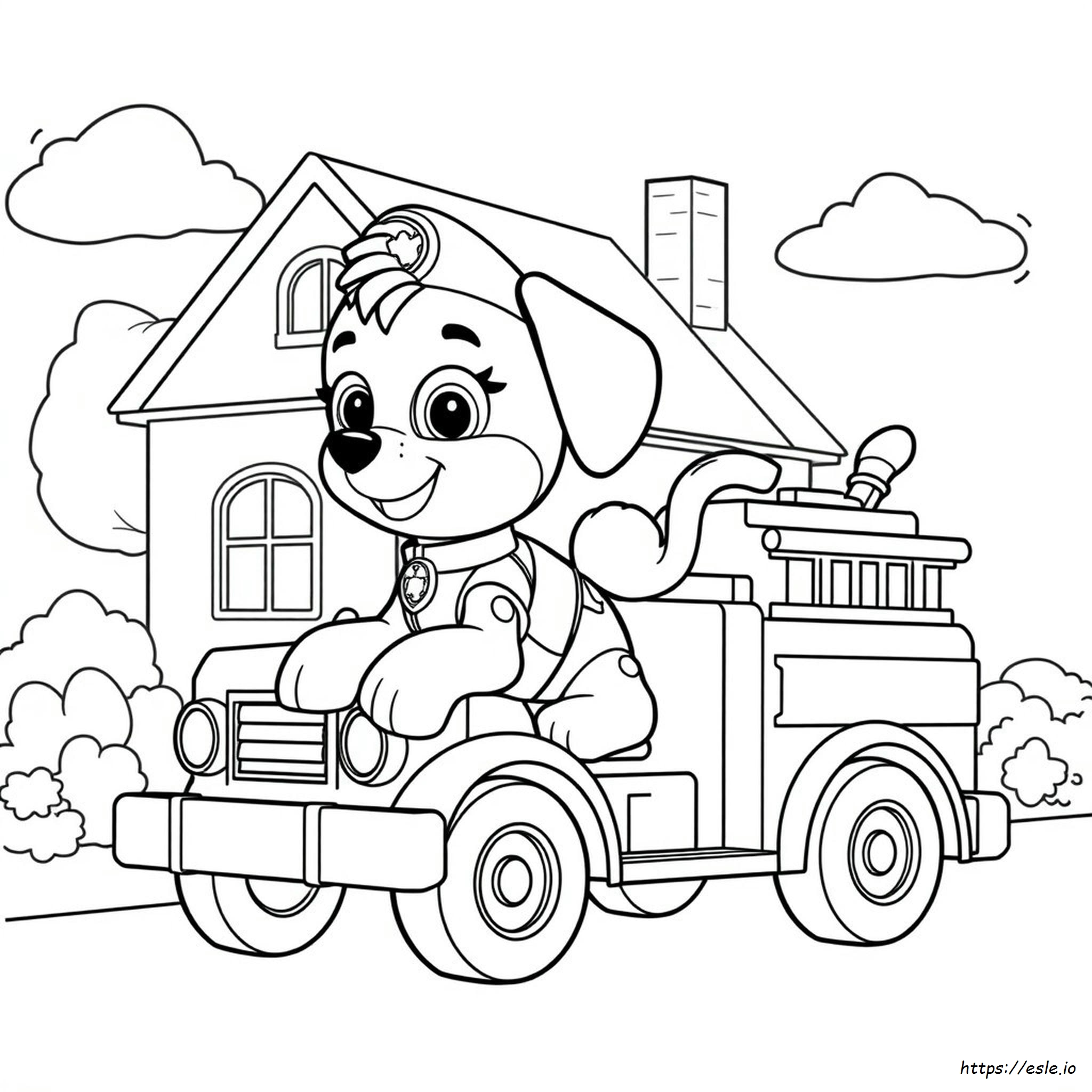 Skye Paw Patrol Da Colorare
