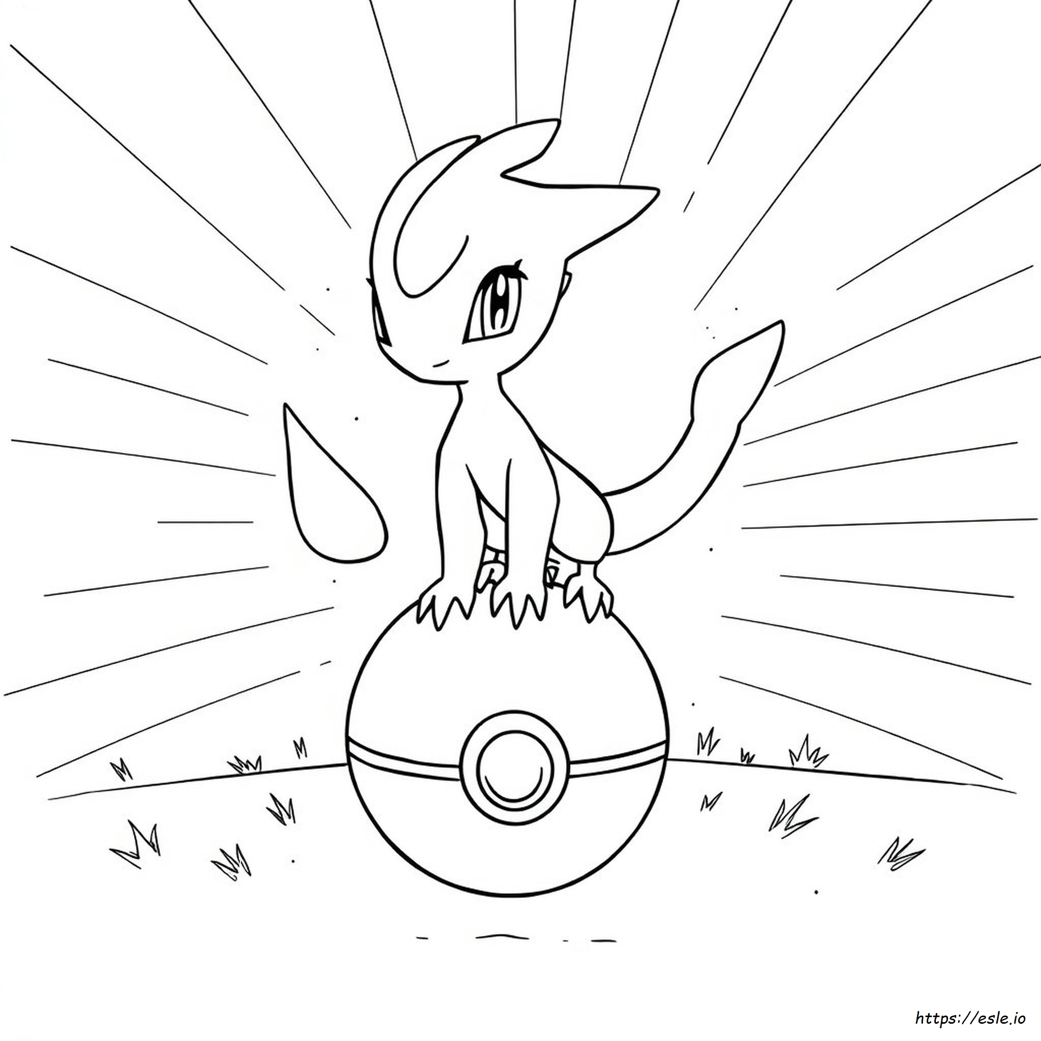 Mew Pokemon Card Coloring Pages