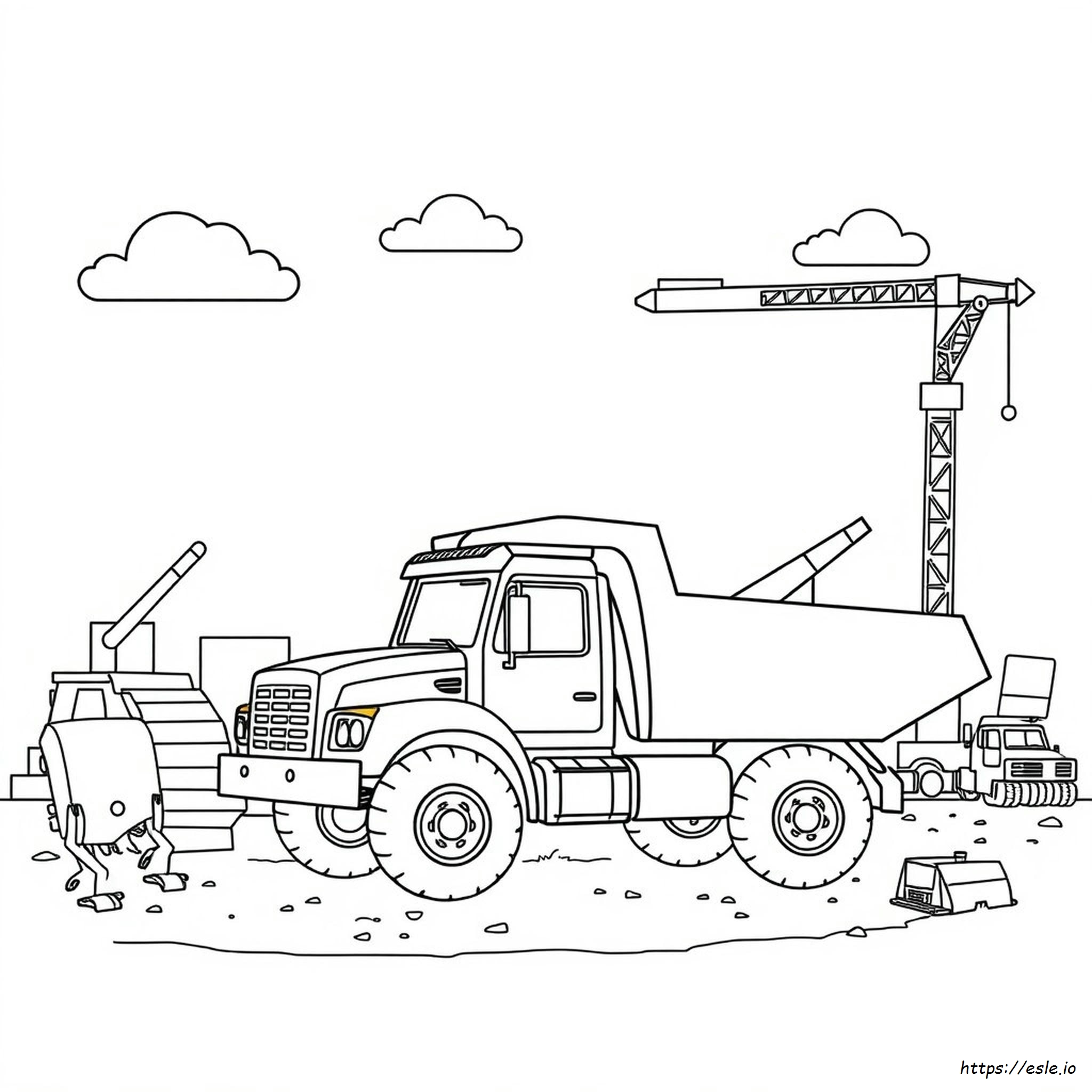 Baustelle Ausmalbilder Für Kinder
