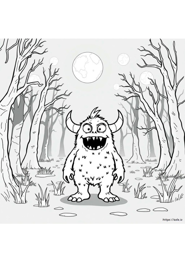 Coloriage Monstre