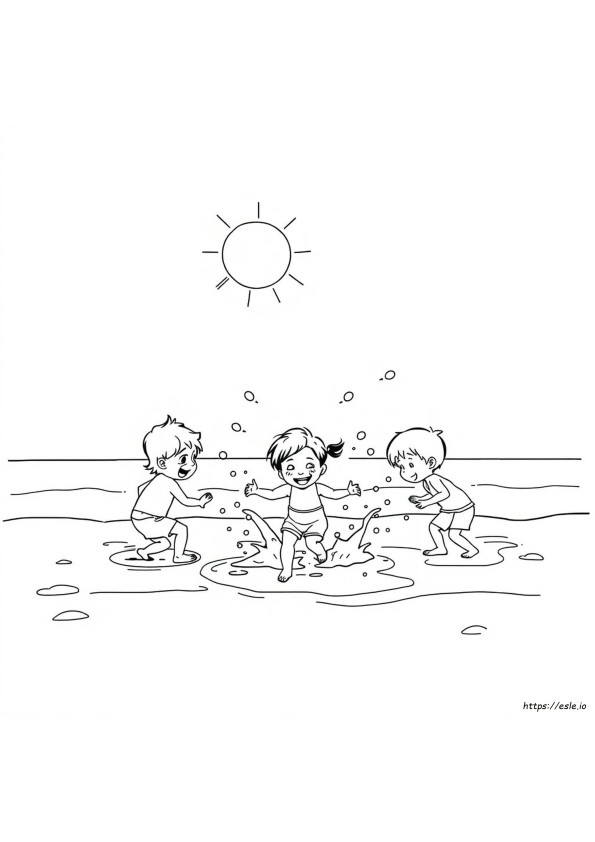 Splash Day Coloring Pages