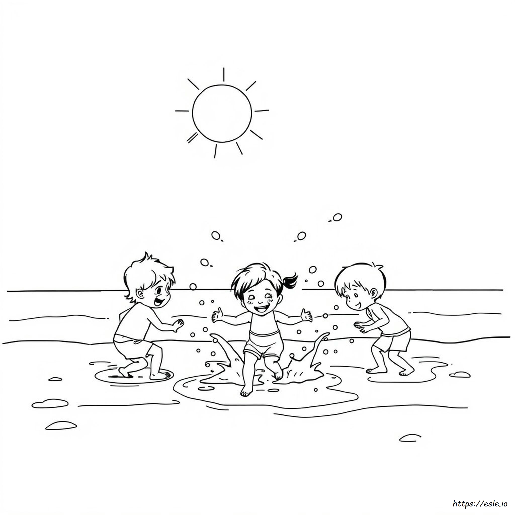 Splash Day Coloring Pages