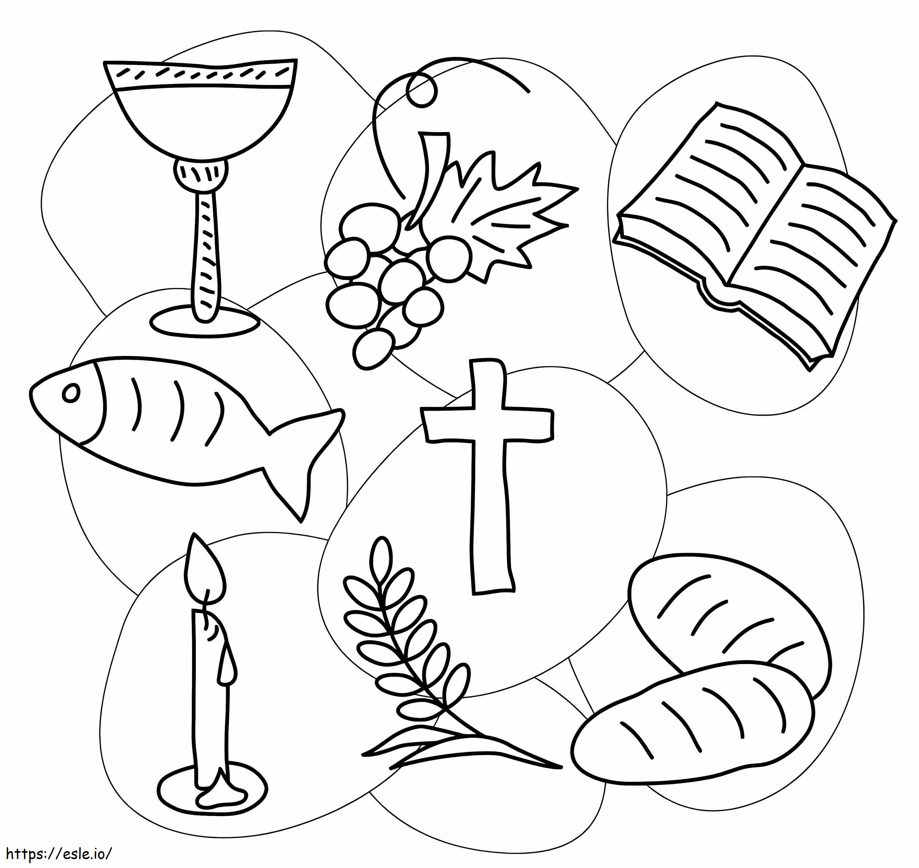 Communion 5 coloring page