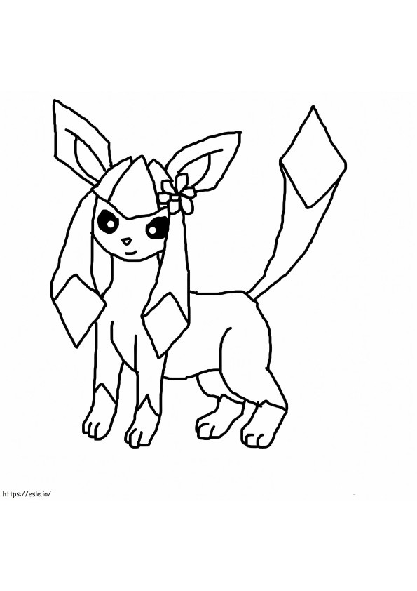 Glaceon 5 coloring page